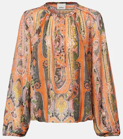 Isabel Marant May Blouse In Orange