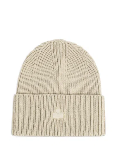 Isabel Marant Mayers Beanie With Logo Application In Brown