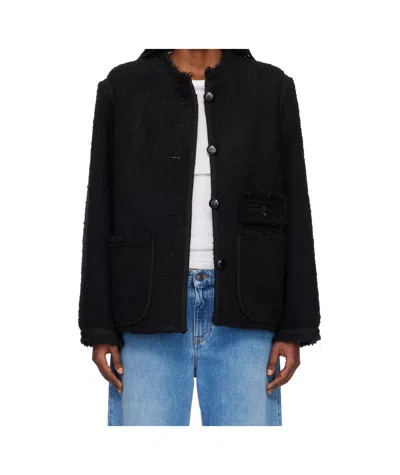 Isabel Marant Maylin Button-down Casual Jacket In Black