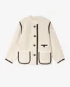 Isabel Marant Maylin Button Trim Jacket In Sand