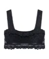 Isabel Marant Mecelia Broderie Anglais Cropped Top In Black