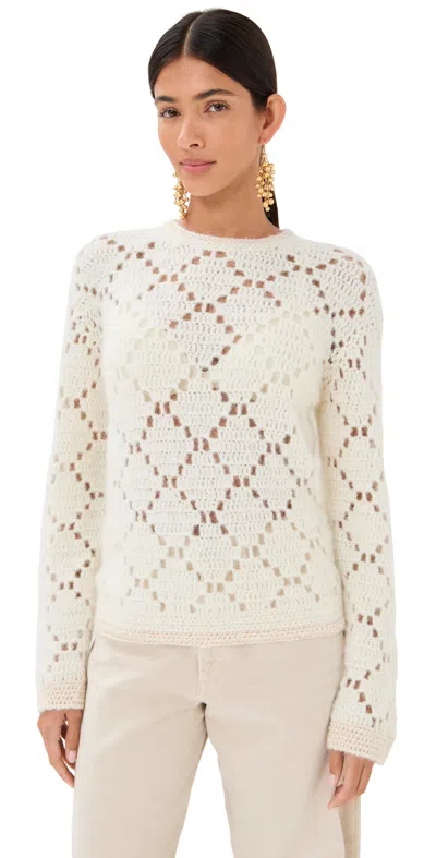 Isabel Marant Medaline Sweater Ecru In Neutral