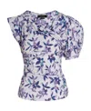 Isabel Marant Medinea Allover Printed Blouse In White