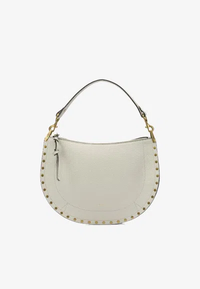 Isabel Marant Medium Oskan Soft Zip Shoulder Bag In Gray