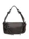 Isabel Marant Medium Woven Handle Shoulder Bag In Black