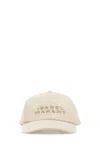 Isabel Marant Women Melange Ivory Cotton Tyron Baseball Cap
