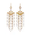 Isabel Marant Meline Fringe Earrings In Gold