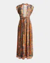 Isabel Marant Melissa Belted Paisley-print Silk Maxi Dress
