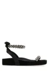 Isabel Marant Embellished Strap Mellan Sandals In Black