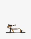 Isabel Marant Melte Studded Leather Sandals In Black