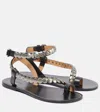 Isabel Marant Melte Studded Leather Sandals In Black