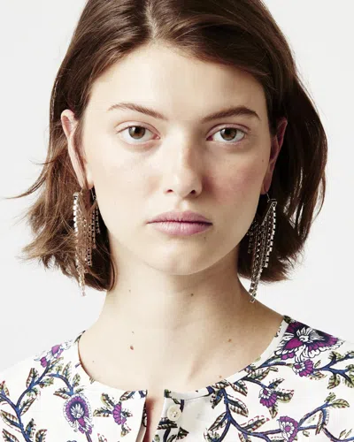 Isabel Marant Melting Drop Earrings In Transparent