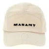 Isabel Marant Tedji Cotton Twill Baseball Cap In Beige