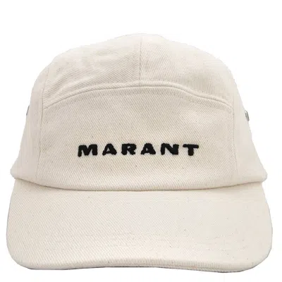 Isabel Marant Men's Beige Logo Embroidered Baseball Cap, Size 59