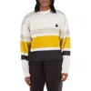 Isabel Marant Meyoan Oversize Stripe Crewneck Sweatshirt In Gray
