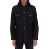Isabel Marant Men's Black Cesar Plain Cotton Shirt In Blue