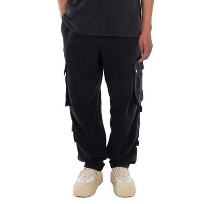 Isabel Marant Men's Black Logo-patch Cargo Jeans