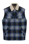 Isabel Marant Vest Sleeveless Zippered Check Motif In Blue