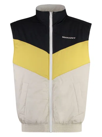 ISABEL MARANT MEN'S BRUCE SLEEVELESS JACKET | SIZE SMALL | 24PVE0287HAB1D07H COLOR 10YW