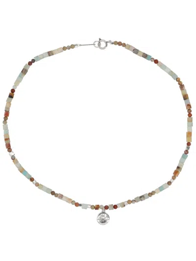 Isabel Marant Men's Chic Stone-tin Brass Necklace In Multi