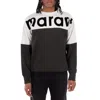 Isabel Marant Men's Faded Black Howley Logo Printed Sweatshirt In Black