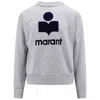 Isabel Marant Mikoy Fleece Sweatshirt In Grey