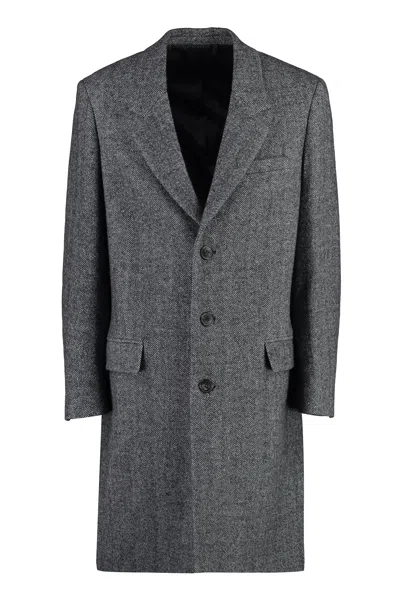 Isabel Marant Men's Grey Single-breasted Wool Jacket For Fw23