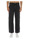 Isabel Marant Javi Wide-leg Cotton Blend Trousers In Black