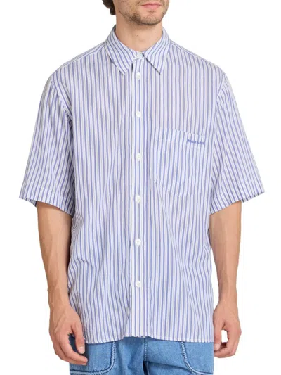 Isabel Marant Men's Labilio Striped Button-front Shirt