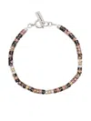 Isabel Marant Logo Plaque Bracelet In Rosewood,silver