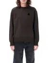 Isabel Marant Mike Logo Cotton Sweatshirt In Black