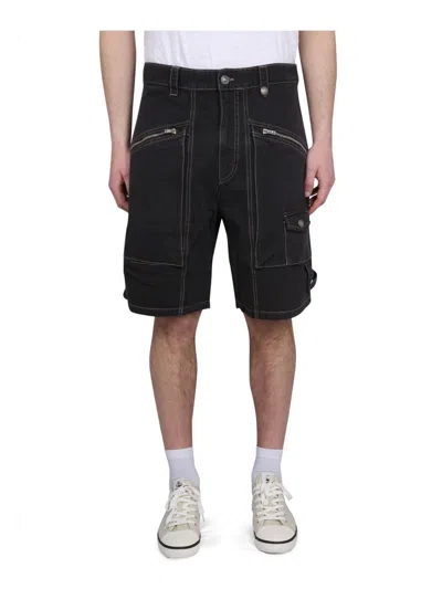 ISABEL MARANT MEN'S PEIO DENIM BERMUDA SHORTS