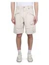 Isabel Marant Denim Shorts With Pockets And Belt Loops