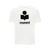 Isabel Marant Marant Karman T Shirt With Flocked Logo In White