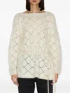 Isabel Marant Merida Diamond-pattern Pullover In Brown