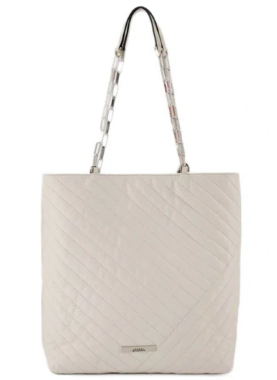 Isabel Marant Merine N/s Hobo Bag  - Chalk - Leather In White