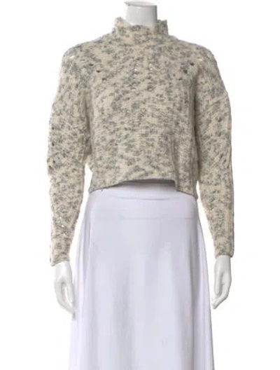 Pre-owned Isabel Marant Merino Wool Animal Print Sweater In Neutral