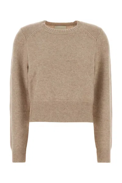 Isabel Marant Merino Wool Blend Sweater In Beige
