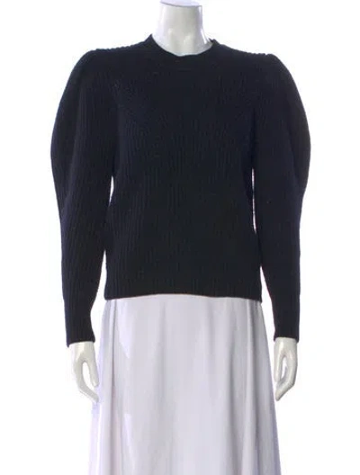Pre-owned Isabel Marant Merino Wool Crew Neck Sweater In Black