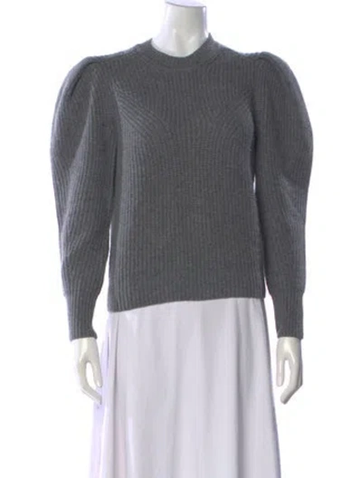 Pre-owned Isabel Marant Merino Wool Crew Neck Sweater In Gray