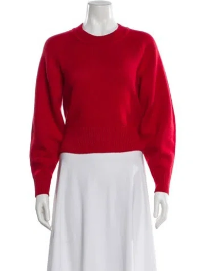 Pre-owned Isabel Marant Merino Wool Crew Neck Sweater In Red