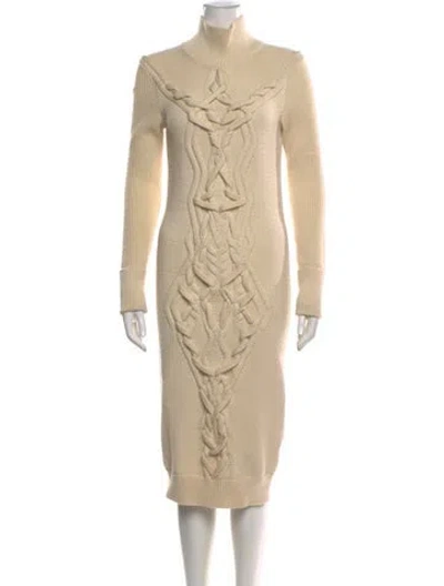 Pre-owned Isabel Marant Merino Wool Midi Length Dress W/ Tags In Neutral