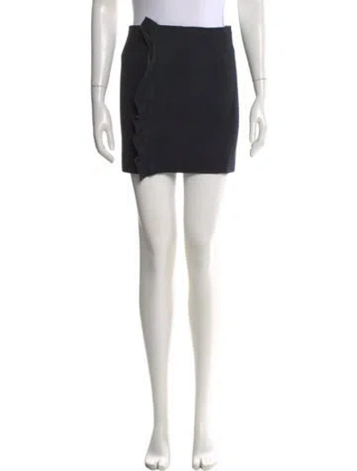 Pre-owned Isabel Marant Merino Wool Mini Skirt In Blue