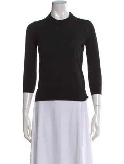 Pre-owned Isabel Marant Merino Wool Mock Neck Sweater In Black