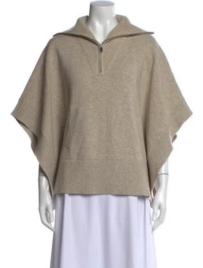 Pre-owned Isabel Marant Merino Wool Mock Neck Sweater In White