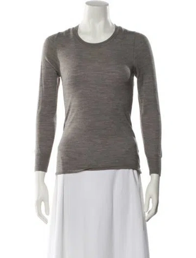 Pre-owned Isabel Marant Merino Wool Scoop Neck Sweater In Neutral