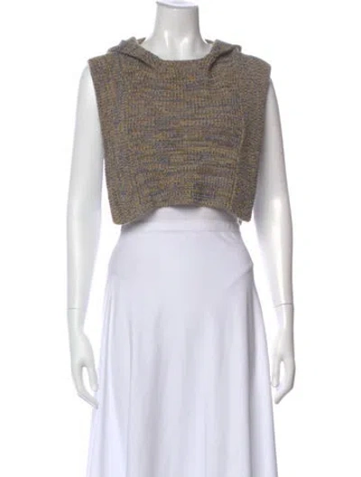 Pre-owned Isabel Marant Merino Wool Scoop Neck Sweater In Neutral