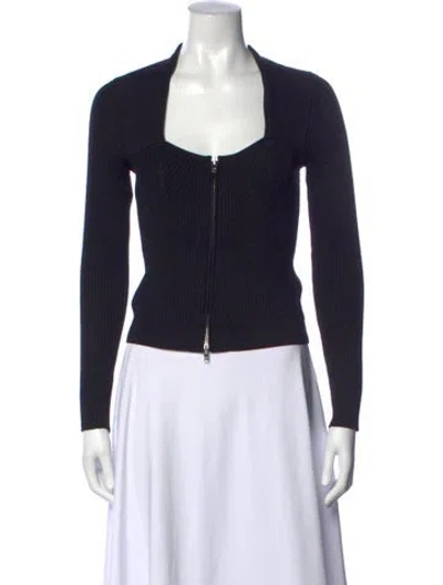 Pre-owned Isabel Marant Merino Wool Square Neckline Sweater In Grey