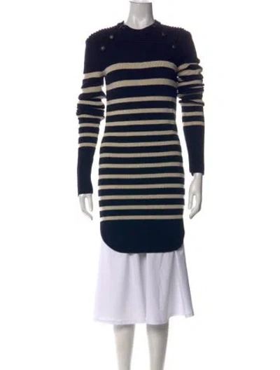 Pre-owned Isabel Marant Merino Wool Striped Top In Blue