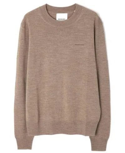 Isabel Marant Merino Wool Sweater In Brown